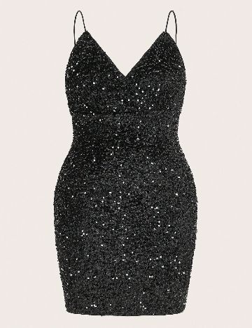 Rochie scurta SHEIN CURVE, negru