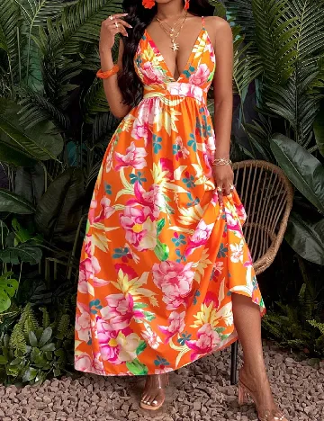 Rochie lunga SHEIN, mix culori