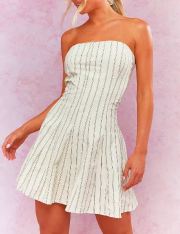 Rochie scurta Missguided, crem