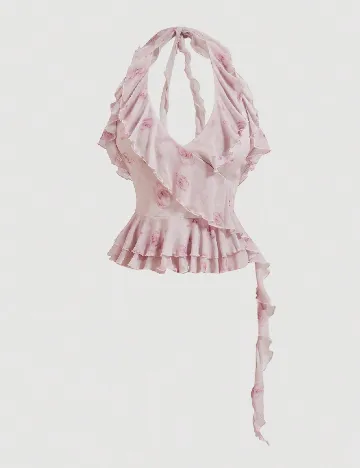 Top SHEIN, roz pudra