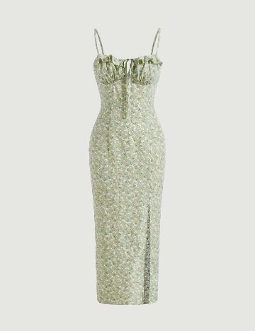 Rochie lunga SHEIN, verde