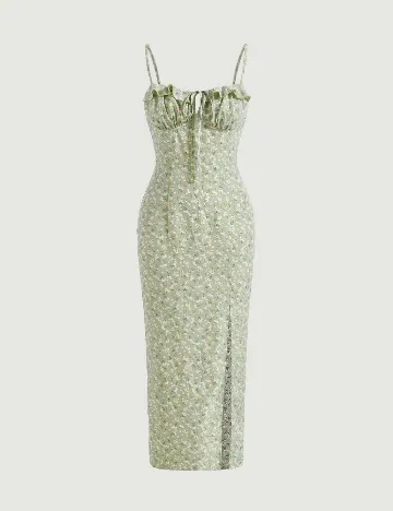 Rochie lunga SHEIN, verde