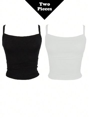 Set topuri SHEIN, alb/negru