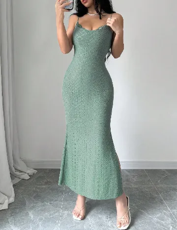 Rochie lunga SHEIN, verde