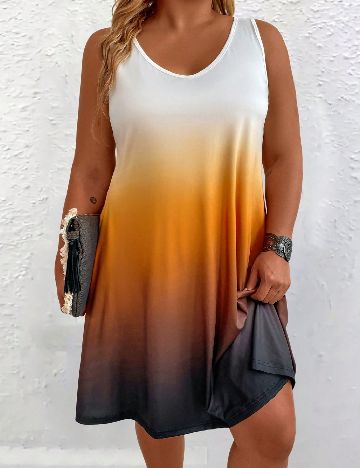 Rochie scurta SHEIN CURVE, mix culori