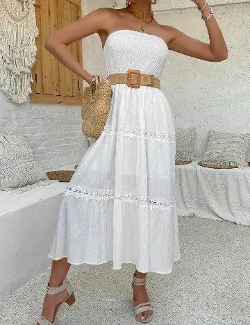 Rochie lunga SHEIN, alb