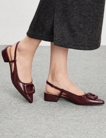 Pantofi SHEIN, visiniu