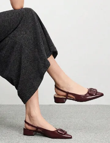 Pantofi SHEIN, visiniu