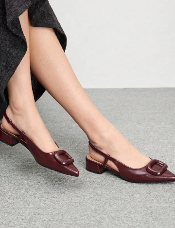 Pantofi SHEIN, visiniu