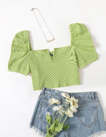 Top SHEIN, verde