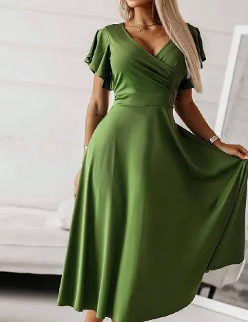 Rochie medie SHEIN, verde
