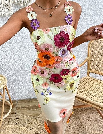 Rochie medie SHEIN, floral print