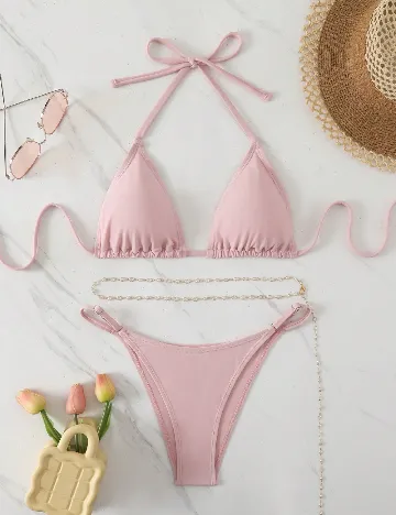 Costum de baie SHEIN, roz