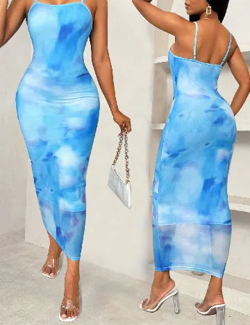 Rochie medie SHEIN, albastru