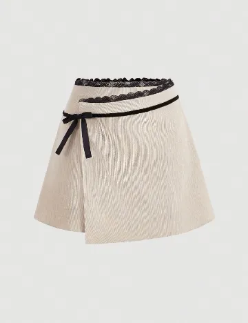 Fusta pantalon SHEIN, bej