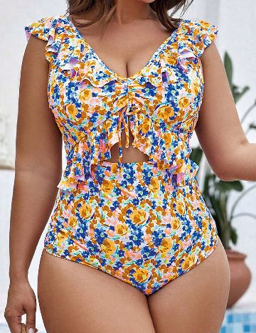 Costum de baie SHEIN CURVE, mix culori