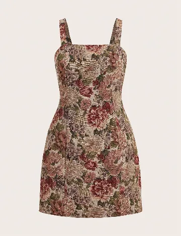 Rochie scurta SHEIN CURVE, floral print