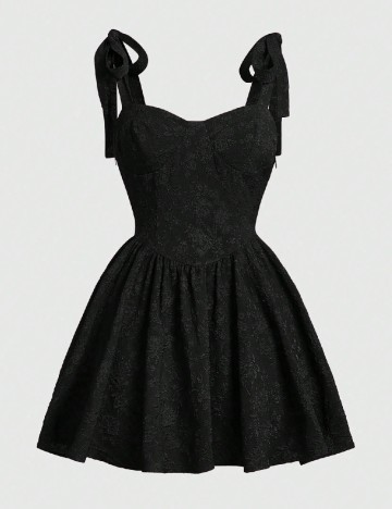 Rochie scurta Romwe Plus Size, negru