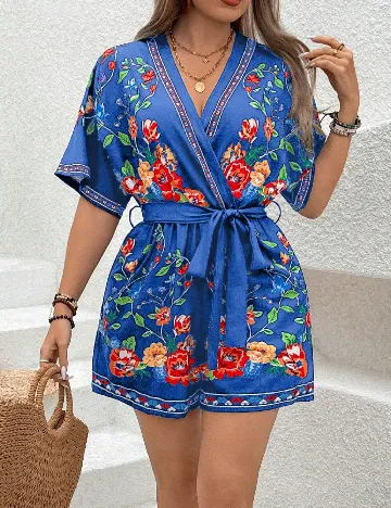 Salopeta SHEIN CURVE, albastru