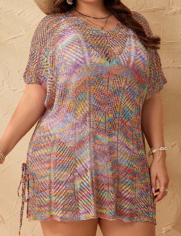 Rochie de plaja SHEIN, mix culori