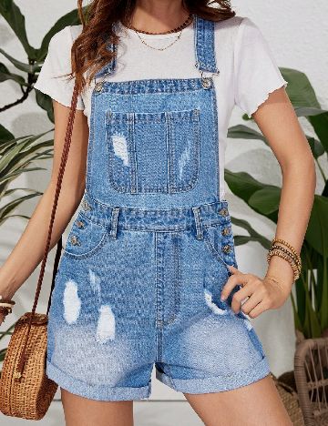 Salopeta SHEIN, albastru