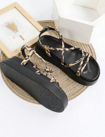 Sandale SHEIN, animal print