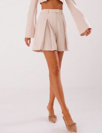 Pantaloni scurti Musera, crem