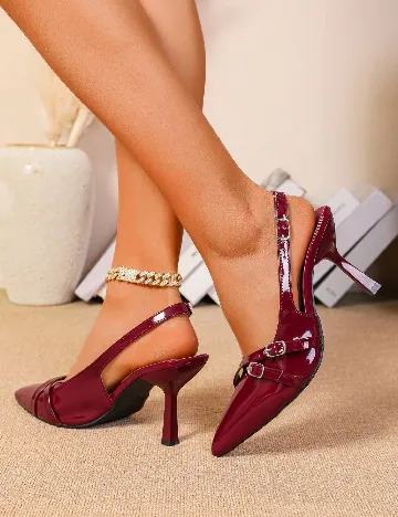 Pantofi SHEIN, visiniu