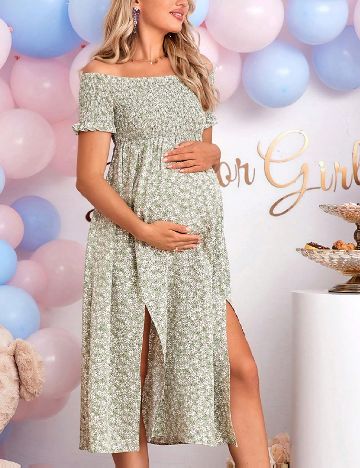 Rochie medie SHEIN Maternity, floral print