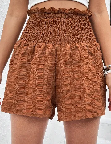 Pantaloni scurti SHEIN, maro