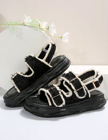 Sandale SHEIN, negru