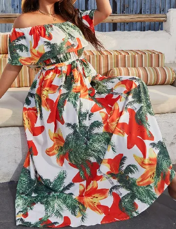 Rochie lunga SHEIN CURVE, mix culori