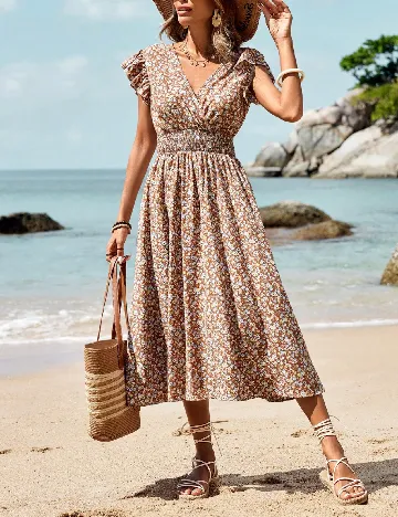 Rochie medie SHEIN, floral print