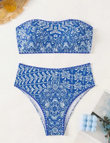 Costum de baie SHEIN, albastru