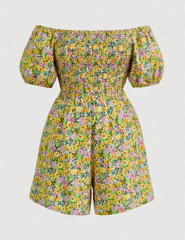 Salopeta SHEIN CURVE, floral print