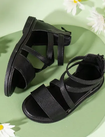 Sandale Shein Kids, negru