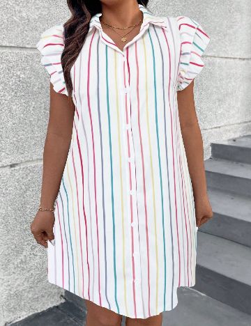 Rochie scurta SHEIN CURVE, mix culori