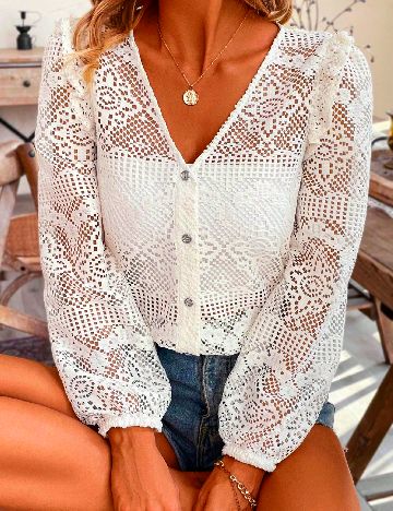 Cardigan SHEIN, ecru