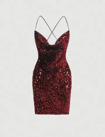 Rochie scurta SHEIN, rosu