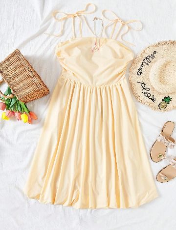 Rochie scurta SHEIN CURVE, crem