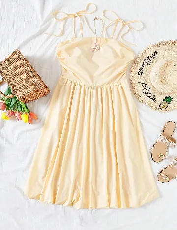 Rochie scurta SHEIN CURVE, crem