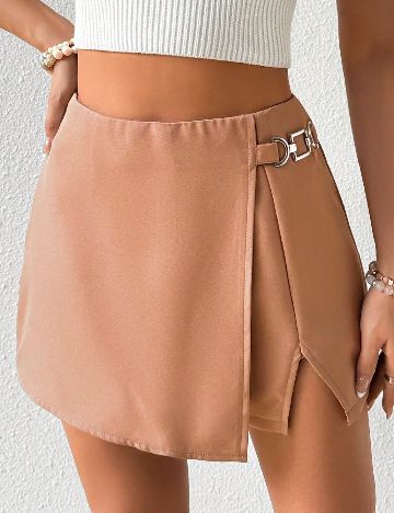 Fusta pantalon SHEIN, maro