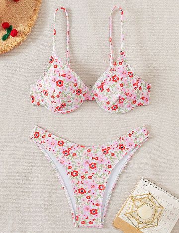 Costum de baie SHEIN, floral