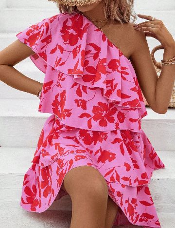 Rochie scurta SHEIN, roz