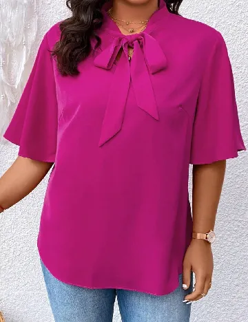 Bluza SHEIN CURVE, magenta