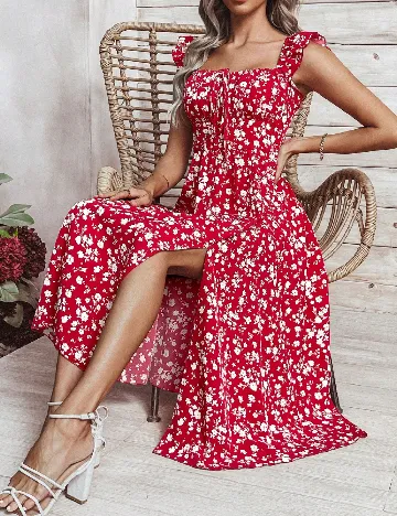 Rochie medie SHEIN, rosu