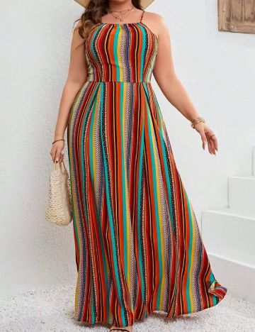 Rochie lunga SHEIN CURVE, mix culori