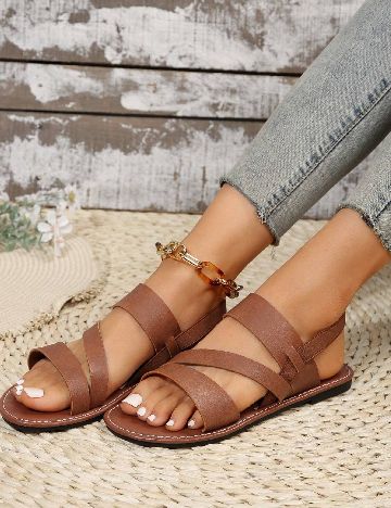 Sandale SHEIN, maro