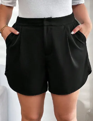 Pantaloni scurti SHEIN CURVE, negru