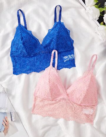 Set bustiere SHEIN, roz/albastru